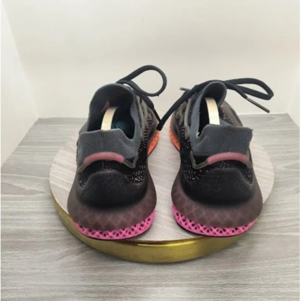 Adidas 4D Fusio Running Shoes Black / Orange / Pink Size 8 NEED REPAIR